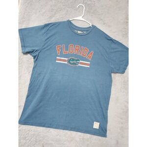 Florida Gators Shirt Men XL Distant Replays Grunge NCAA College Vault Faded Blue